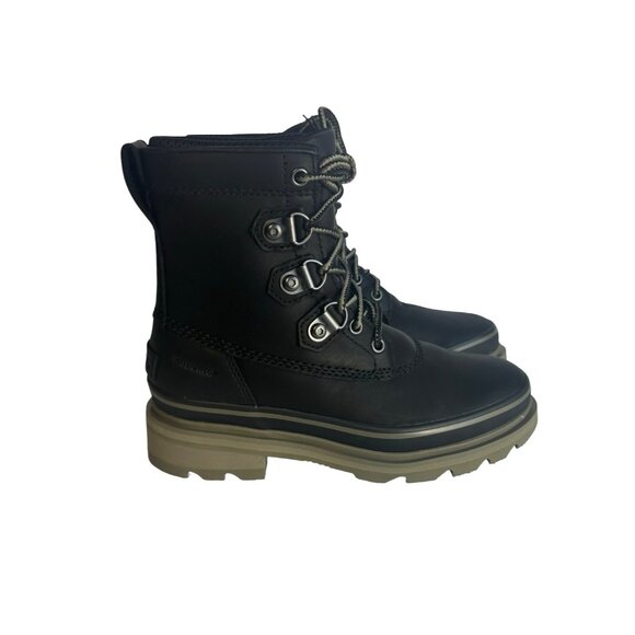 Sorel Winter Boots Lennox Street Boots Size 6 Black/Sage Waterproof New - Picture 6 of 8